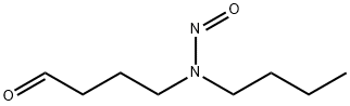 N-부틸-N-(3-포르밀프로필)니트로사민 구조식 이미지