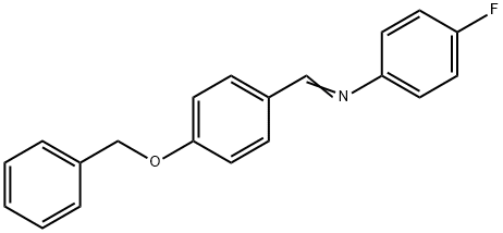 N-(4-(Benzyloxy)benzylidene)-4-fluoroaniline 구조식 이미지
