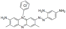 3-amino-7-[(2,4-diaminophenyl)azo]-2,8-dimethyl-5-phenylphenazinium chloride 구조식 이미지