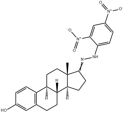 3-Hydroxy-1,3,5(10)-estratrien-17-one 2,4-dinitrophenyl hydrazone 구조식 이미지