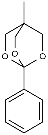 4-메틸-1-페닐-2,6,7-트리옥사비시클로[2.2.2]옥탄 구조식 이미지