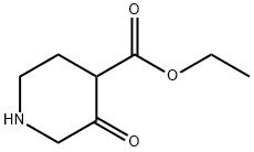 에틸3-OXO-4-피페리딘카복실레이트 구조식 이미지