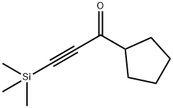 1-사이클로펜틸-3-(트리메틸실릴)프로프-2-인-1-온 구조식 이미지