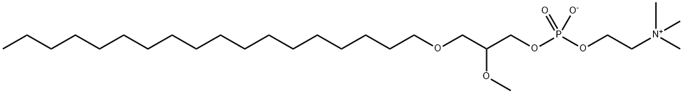 1-O-OCTADECYL-2-O-METHYL-SN-GLYCERO-3-PHOSPHOCHOLINE Structure