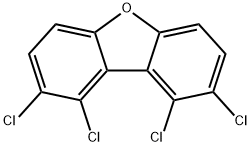 1,2,8,9-TETRACHLORODIBENZOFURAN Structure