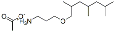 3-[(2,4,6-trimethylheptyl)oxy]propylammonium acetate  Structure