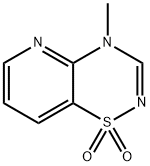 4-메틸피리도(2,3-e)-1,2,4-티아디아진1,1-디옥사이드 구조식 이미지