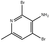 3-아미노-2,4-디브로모-6-피콜린 구조식 이미지