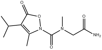 2(5H)-Isoxazolecarboxamide,  N-(2-amino-2-oxoethyl)-N,3-dimethyl-4-(1-methylethyl)-5-oxo- Structure