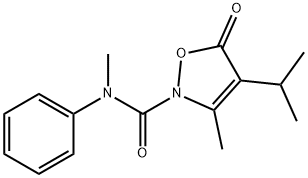 2(5H)-Isoxazolecarboxamide,  N,3-dimethyl-4-(1-methylethyl)-5-oxo-N-phenyl- Structure
