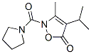 5(2H)-Isoxazolone,  3-methyl-4-(1-methylethyl)-2-(1-pyrrolidinylcarbonyl)- Structure