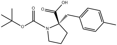 BOC-(S)-ALPHA-(4-METHYLBENZYL)-PROLINE Structure