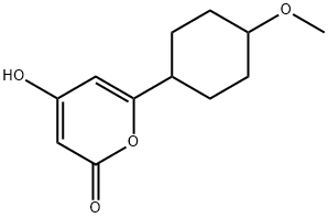 2H-Pyran-2-one, 4-hydroxy-6-(4-methoxycyclohexyl)- (9CI) 구조식 이미지