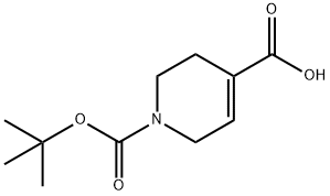 1-Boc-1,2,3,6-테트라히드로피리딘-4-카르복실산 구조식 이미지