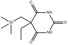 5-Ethyl-5-(trimethylsilylmethyl)-2,4,6(1H,3H,5H)-pyrimidinetrione 구조식 이미지