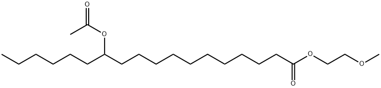 2-methoxyethyl 12-(acetoxy)octadecanoate Structure