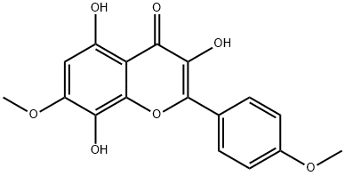 3,5,8-trihydroxy-7,4'-dimethoxyflavone Structure