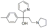 alpha-[2-(1-pyrrolidinyl)ethyl]-alpha-(p-tolyl)pyridine-2-methanol Structure