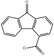 9-FLUORENONE-4-CARBONYL CHLORIDE Structure