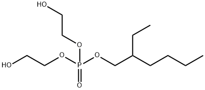 2-ethylhexyl bis(2-hydroxyethyl) phosphate Structure