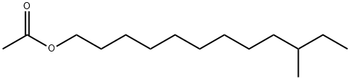 Acetic acid 10-methyldodecyl ester 구조식 이미지