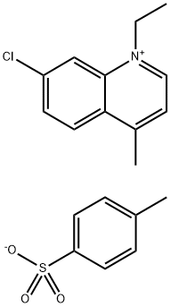 7-클로로-1-에틸-4-메틸퀴놀리늄톨루엔-p-술포네이트 구조식 이미지