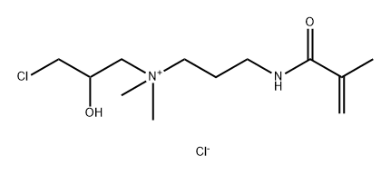(3-chloro-2-hydroxypropyl)dimethyl[3-[(2-methyl-1-oxoallyl)amino]propyl]ammonium chloride 구조식 이미지