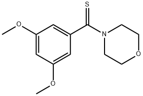Morpholine, 1-(3,5-dimethoxythiobenzoyl)- Structure
