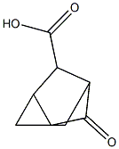 anti-5-Carboxytricyclo[2.2.1.0](2,6)-heptan-3-one. Structure