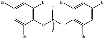 비스(2,4,6-트리브로모페닐)포스포로클로라이드 구조식 이미지