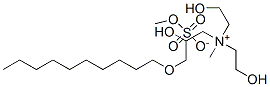 (3-decyloxy-2-hydroxypropyl)bis(2-hydroxyethyl)methylammonium methyl sulphate Structure