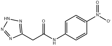 N-(4-니트로페닐)-1H-테트라졸-5-아세트아미드 구조식 이미지
