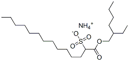 1-[(2-Ethylhexyloxy)carbonyl]-1-tridecanesulfonic acid ammonium salt Structure