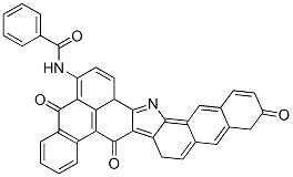 N-[(5,13,17,18-Tetrahydro-5,13,18-trioxoanthra[1,9-ab]naphtho[2,3-i]carbazol)-6-yl]benzamide 구조식 이미지