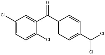 [4-(Dichloromethyl)phenyl](2,5-dichlorophenyl)methanone 구조식 이미지