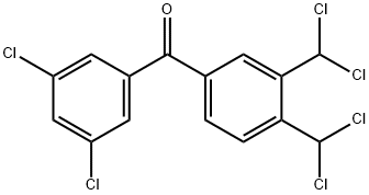 [3,4-Bis(dichloromethyl)phenyl](3,5-dichlorophenyl)methanone Structure
