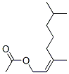 (Z)-3,7-디메틸옥트-2-에닐아세테이트 구조식 이미지