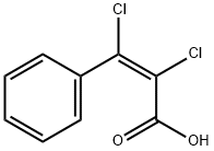 (Z)-2,3-디클로로-3-페닐프로펜산 구조식 이미지