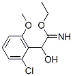 Benzeneethanimidic  acid,  2-chloro--alpha--hydroxy-6-methoxy-,  ethyl  ester  (9CI) Structure