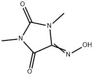 이미다졸리딘트리온,디메틸-,4-옥심(9CI) 구조식 이미지