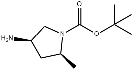 1-Pyrrolidinecarboxylicacid,4-amino-2-methyl-,1,1-dimethylethylester,(2S,4R)-(9CI) Structure