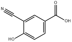 3-Cyano-4-hydroxybenzoic acid 구조식 이미지