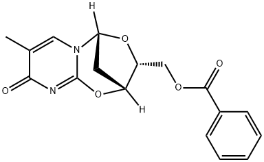 5'-O-BENZOYL-2,3'-안히드로티미딘 구조식 이미지