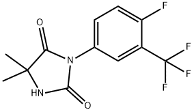 5,5-dimethyl-3-(alpha,alpha,alpha,4-tetrafluoro-3-tolyl)hydantoin Structure