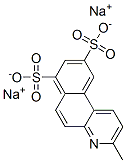 3-메틸벤조[f]퀴놀린-7,9-디술폰산이나트륨염 구조식 이미지