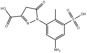 1-(5-amino-2-methyl-3-sulphophenyl)-4,5-dihydro-5-oxo-1H-pyrazole-3-carboxylic acid Structure