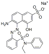 sodium 6-amino-5-[[2-[(ethylphenylamino)sulphonyl]phenyl]azo]-4-hydroxynaphthalene-2-sulphonate Structure