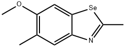 2,5-DIMETHYL-6-METHOXYBENZOSELENAZOLE 구조식 이미지