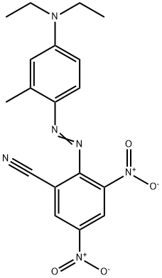 2-[[4-(diethylamino)-o-tolyl]azo]-3,5-dinitrobenzonitrile  Structure