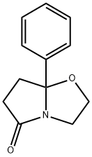 2,3,7,7a-Tetrahydro-7a-phenylpyrrolo[2,1-b]oxazol-5(6H)-one 구조식 이미지